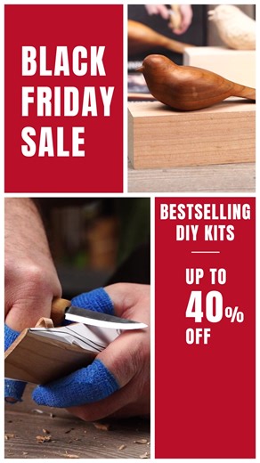 Start your creative journey for less. 📉 Our Black Friday Sale is officially ON. All your favorite DIY Carving Kits—from the famous Comfort Bird to the festive Santa—are now up to 40% OFF. Everything you need is in the box. Wood, tools, patterns, and guides. It’s the easiest way to start a new hobby or give a gift they’ll never forget. 🏃‍♂️ Hurry! Stock up before the best kits sell out. | BeaverCraft