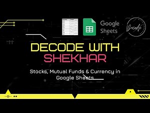 Realtime Stock and Mutual Fund Tracker Using Google Sheets