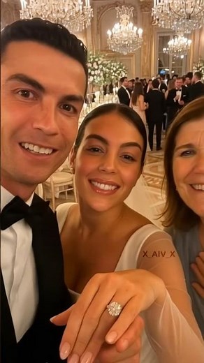 Cristiano Ronaldo, Georgina & Ronaldo’s Mom Wedding Selfie 💍 | Exclusive AI Generated Video 2025