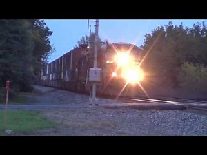 Fast CSX Train at Night