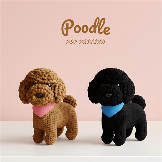 Toy Poodle Amigurumi Crochet Puppy Pattern Standing (PDF Pattern) - Etsy UK