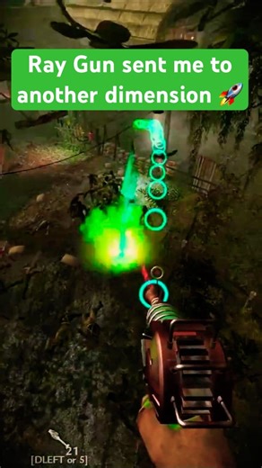Ray Gun sent me to another dimension 🚀 | COD World at War Zombies #shorts #cod #zombies