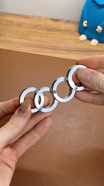 ✅ Stainless Steel Self-Defense Rotatable Foldable Ring - Product Link in Bio ( # 1608 )