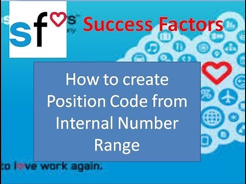 Success Factors: How to automatically create Position code from Internal Number Range