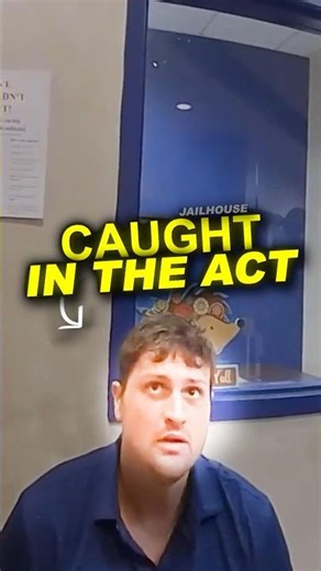 Man Realizes He's Been Caught In The Act