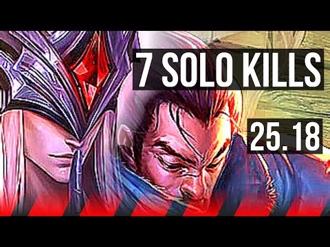 YONE vs YASUO (TOP) | 7 solo kills, 1600+ games, 17/3/7, Legendary | EUW Master | 25.18