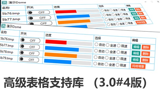 易语言高级表格竟然可以这样，高级表格支持库 （3.0#4版）