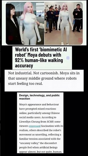 World’s first ‘biomimetic AI robot’ Moya debuts with 92% human-like walking accuracy| robot|Biometri