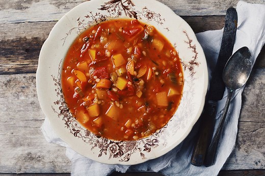 Soupe aux légumes et à l'orge - Le Coup de Grâce