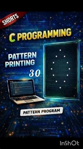 Hollow Diamond Pyramid| Pattern Printing-30| #shorts #coding #programming #viral