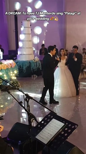 For booking inquiries, please message @Cornerstone Entertainment. 😝 Congratulations to the newlyweds! 🩷 Credits: Jay Bravo @tjmusicmonterde @kztandingan #tjmonterde #opm #palagi #music #wedding