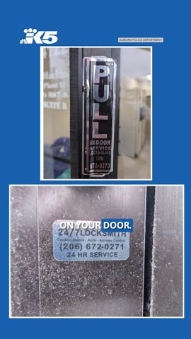 Auburn police warn of fake locksmith sticker scam