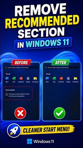 Remove the Recommended Section from Windows 11 Start Menu