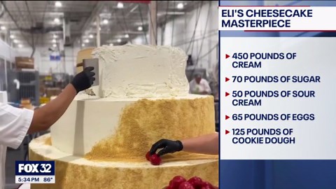 Eli's Cheesecake prepares 1,000 pound cheesecake for Taste of Chicago