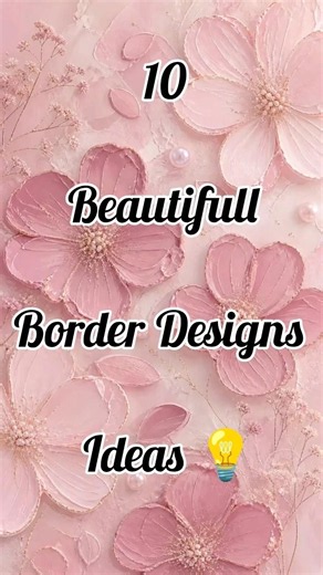 3 Simple Drawing Border Design for Project Front Page ✨Beautiful Drawing Ideas for Title Page Design