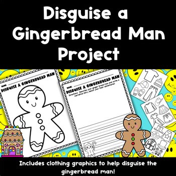 Gingerbread Man In Disguise Project - Art - Writing - Christmas - Winter