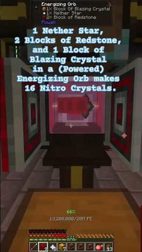 How to make Powah Nitro Crystals in #minecraft All the Mods 10 #atm10 #minecrafthowto #shorts #tips