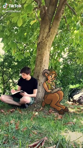 Just a lil update, whatcha drawing there Cecil? #faun #fantasty #mythicalcreature #illustration #animation #2danimation