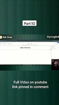 Gohighlevel MasterClass Part 10 #gohighlevel #ghl #freelancing