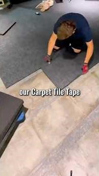 Install Carpet Tiles Fast With Carpet Tile Tape by All Flooring Now! No Mess, No Stress. #carpettape