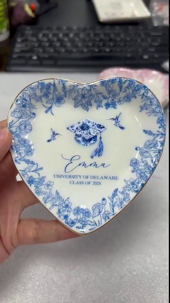 Custom Campus Map Graduation Jewelry Dish, College Map Ring Dish, Class of 2026, Graduation Gift for Her - Etsy