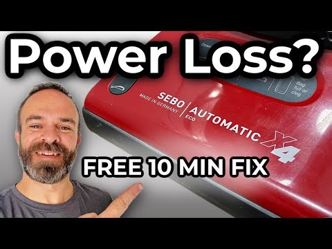 SEBO No Power / Intermittent Power? FREE FIX in Under 10 Minutes