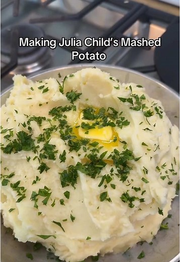Classic Garlic Mashed Potatoes by Julia Child