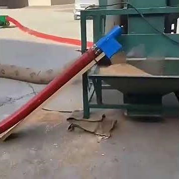 Flexible Grain Auger for wheat #grain #wheat