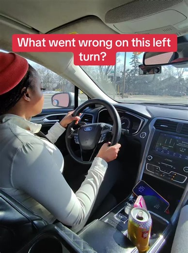 Leave a comment on how this New Driver could improve their left turn? #StudentDriver #Turning #MRRoadReady. #tiktoklearningcampaign #edutok