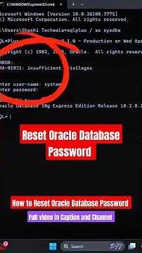How to Reset Your Oracle Database Password (and Why You’d Want To)