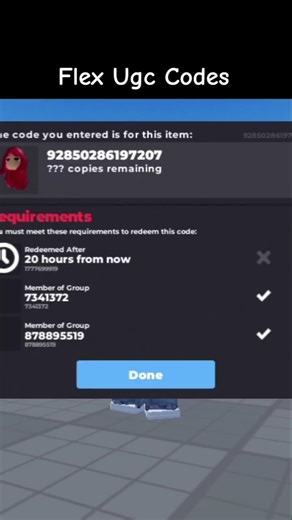 Free Red hair code with face roblox flex Ugc codes