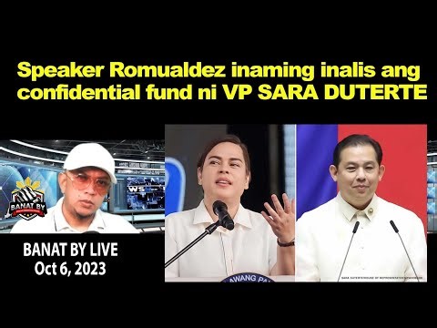 Speaker Romualdez inaming inalis ang confidential fund ni VP SARA DUTERTE