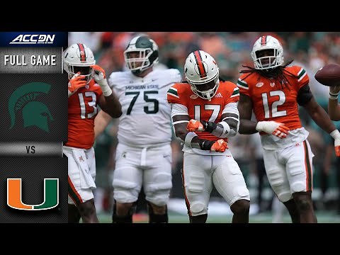Michigan State vs. Miami Full Game | 2021 ACC Football