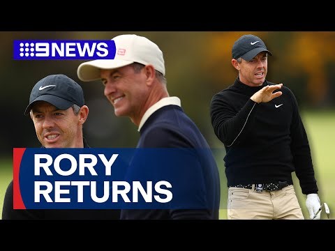 Reigning Masters Champion Rory McIlroy returns for the Australian Open | 9 News Australia