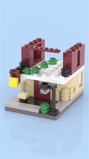 LEGO Pizza Shop Build 🍕🔧 You Can Almost Smell the Pizza! 🏪🌟#lego #legoshorts #legomoc #legoanimation