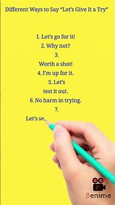 Different Ways to Say “Let’s Give It a Try” 🚀✨