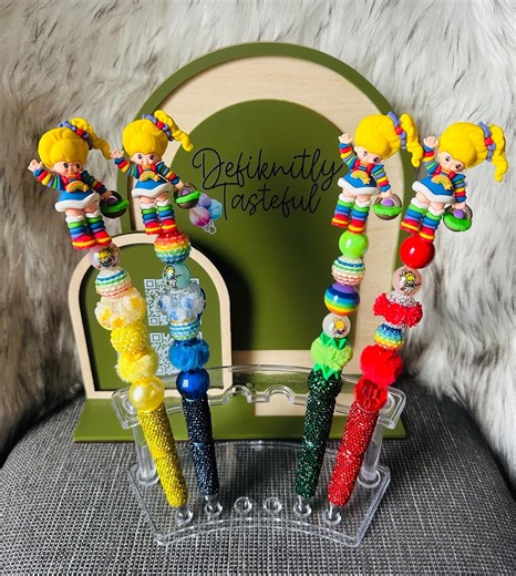 80s Rainbow Brite Inspired Beadable Pen – Customizable, Refillable Writing Tool - Etsy