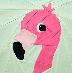 Flamingo Quilt Block Pattern – Foundation Paper Piecing PDF - Etsy Canada
