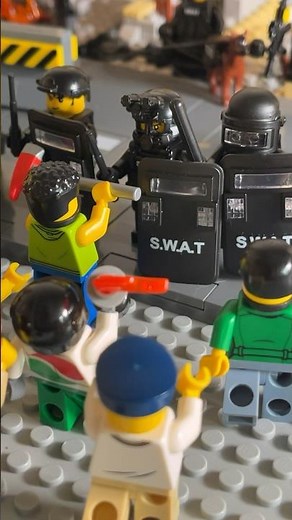 I built RIOT POLICE in LEGO… #lego #swat