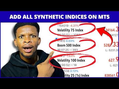 How to Add Synthetic Indices on Mt5 2026 || Find ALL Synthetic Indices Pairs on Mt5!