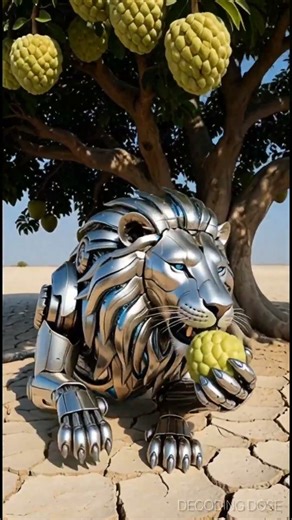 A Robotic Lion Saved a Tree in the Desert 🌱🦁 | Emotional Story #viralvideo