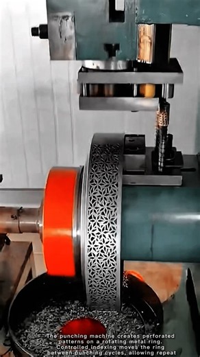 Metal Ring Pattern Making Work Tool with Automatic Punching Machine #worktool