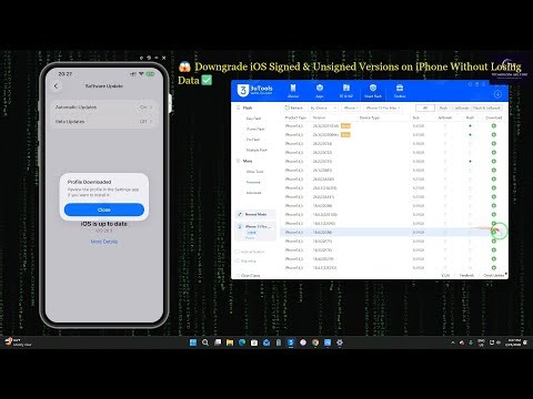 iPhone iOS Downgrade Guide 2026 | Signed & Unsigned iOS No Data Loss✅