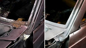 Windscreen Rust Restoration Mercedes W123