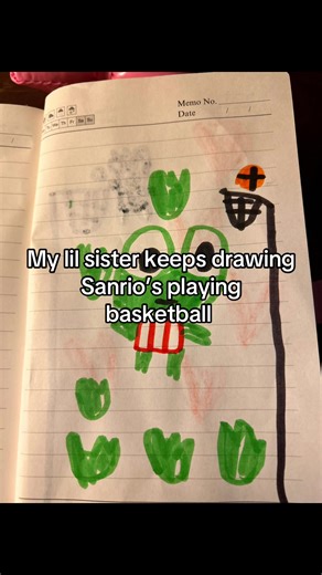 My Melody and Cinnamon Roll Basketball Drawings