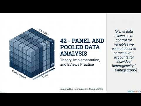 Panel and Pooled Data and Implementation in EViews #timeseries #paneldata #econometrics