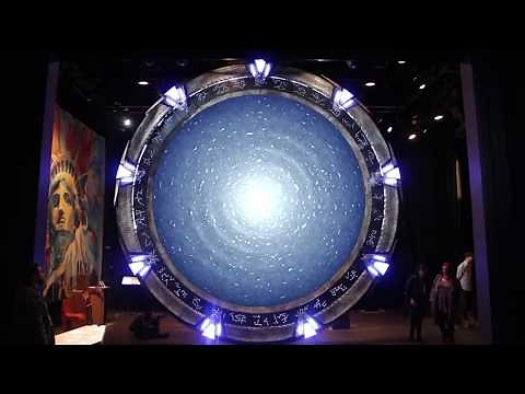 Dialing Atlantis Gate, including vortex ! Life-size replica
