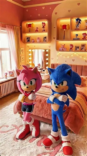 Sonic Redesigns Amy’s Room ⚡ | Sonic Design Lab #sonic #shorts