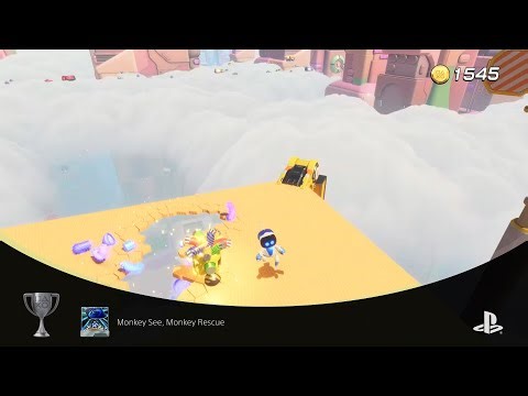 Astro Bot PS5 Trophy Guide – Monkey See, Monkey Rescue 🥈🐵| Rescued All Bots in Gorilla Nebula Galaxy