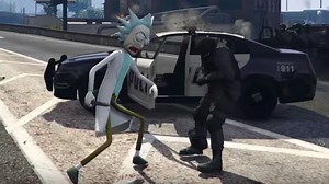 This RICK AND MORTY Mod For GTA 5 Features Rick Slashing Up Cops and Pole Dancing — GeekTyrant